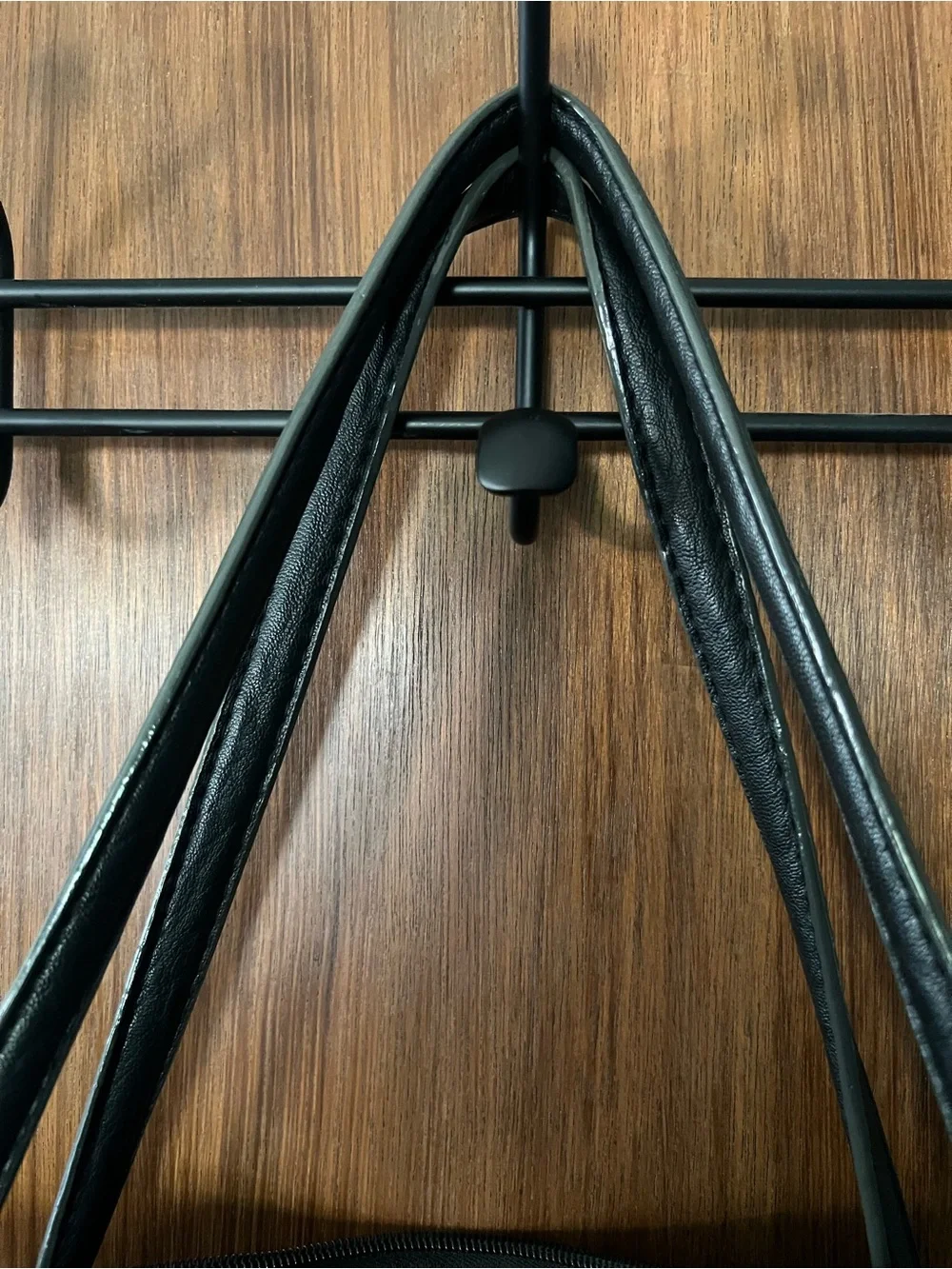 Faux leather laptop bag